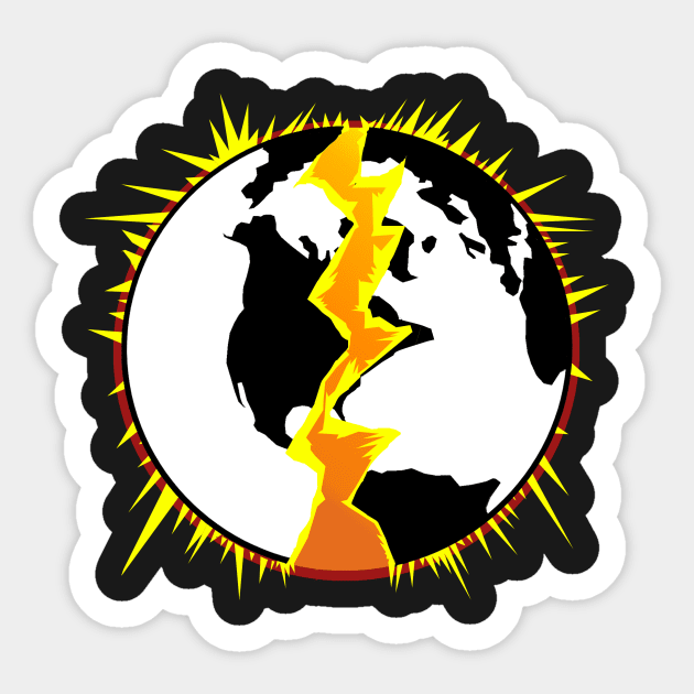 EXPLODING EARTHS PLANET LOGO FULL COLOR Sticker by Explodingearths